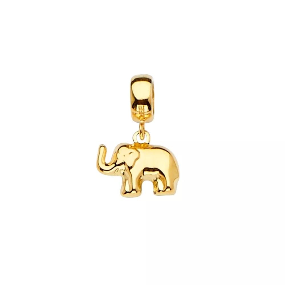 NEW 14K YELLOW GOLD ELEPHANT CHARM FOR MIX&MATCH BRACELET: NEW 14K YELLOW GOLD ELEPHANT CHARM FOR MIX&MATCH BRACELET 14K YELLOW GOLD NEW ELEPHANT CHARM FOR MIX&MATCH BRACELET WEIGHT: 0.9 g