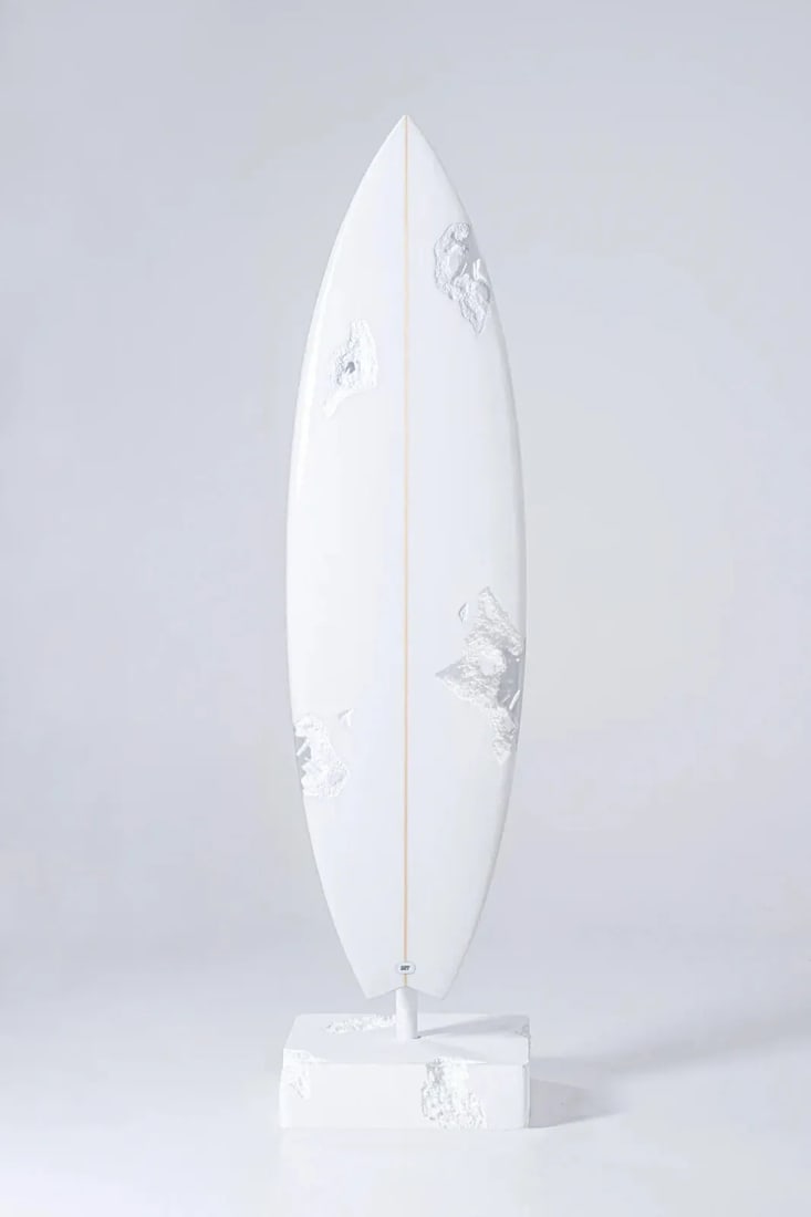 DANIEL ARSHAM HAYDEN SHAPES 2021 ERODED SURFBOARD RARE LIMITED EDITION / 500: DANIEL ARSHAM HAYDEN SHAPES 2021 ERODED SURFBOARD RARE LIMITED EDITION / 500 Daniel Arsham Hayden Shapes 2021 Eroded Surfboard Rare Limited Edition / 500 Dimensions - 5'8" x 18.75" x 2.25" Authenticat