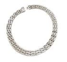 CHIMENTO 5 CARATS DIAMOND 18K WHITE GOLD 14MM WIDE COLLAR NECKLACE: CHIMENTO 5 CARATS DIAMOND 18K WHITE GOLD 14MM WIDE COLLAR NECKLACE CHIMENTO 5 CARATS DIAMOND 18K WHITE GOLD 14MM WIDE COLLAR NECKLACE Chimento 5 Carats Diamond 18k White Gold 14mm Wide Collar Necklace