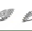 NEW 14K WHITE GOLD LADIES FASHION BAND CZ RING