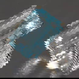 MIKIMOTO AQUAMARINE 6.68CT DIAMOND 0.51CT RING