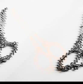 GOULD SILVER CO. GERMANY STERLING SILVER HANDLE GRAPE VINE SEAR SCISSORS - 7": GOULD SILVER CO. GERMANY STERLING SILVER HANDLE GRAPE VINE SEAR SCISSORS - 7" Gould Germany Sterling Silver Grape Handle Sear Scissors Length - 7" Total Weight - 80.5 Grams