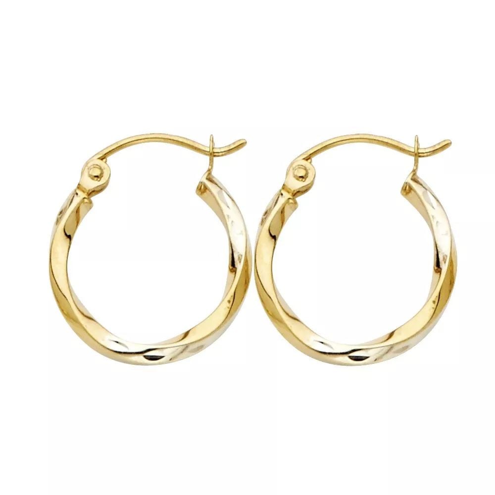 NEW 14K YELLOW GOLD CURLED HOOP EARRINGS 14K Yellow Gold NEW CURLED HOOP EARRINGS WEIGHT: 0.6g: NEW 14K YELLOW GOLD CURLED HOOP EARRINGS 14K Yellow Gold NEW CURLED HOOP EARRINGS WEIGHT: 0.6g