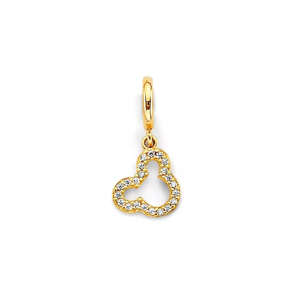 NEW 14K TWO TONE GOLD MOUSE CHARM FOR MIX&MATCH BRACELET: NEW 14K TOW TONE GOLD MOUSE CHARM FOR MIX&MATCH BRACELET 14K TOW TONE GOLD NEW MOUSE CHARM FOR MIX&MATCH BRACELET WEIGHT: 0.7 g