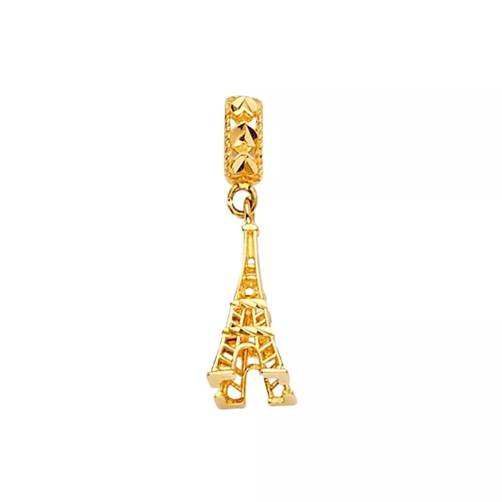 NEW 14K YELLOW GOLD EFFIEL CHARM FOR MIX&MATCH BRACELET: NEW 14K YELLOW GOLD EFFIEL CHARM FOR MIX&MATCH BRACELET 14K YELLOW GOLD NEW EFFIEL CHARM FOR MIX&MATCH BRACELET WEIGHT: 0.6 g