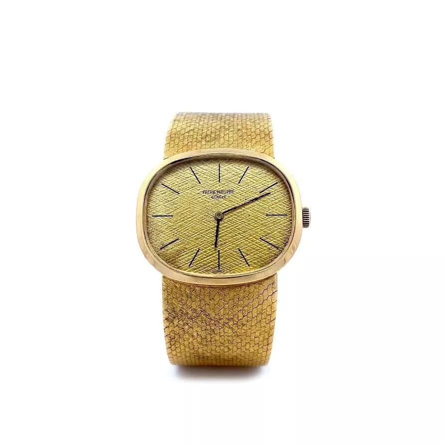 PATEK PHILIPPE MEN'S WATCH 18K YELLOW GOLD PARTS ONLY DOES NOT WORK (1 of 2)