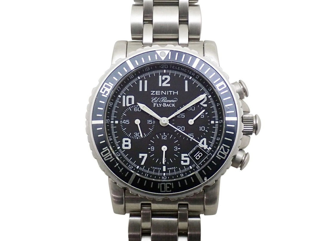 ZENITH EL PRIMERO RAINBOW FLYBACK 02.0470.405/25 2002: ZENITH EL PRIMERO RAINBOW FLYBACK 02.0470.405/25 2002 ZENITH EL PRIMERO RAINBOW FLYBACK 02.0470.405/25 2002 Item Description Product name: Zenith El Primero Rainbow Flyback 02.0470.405/25Case size: 40