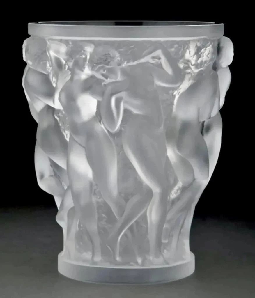 BEAUTIFUL MINT LARGE LALIQUE BACCHANTES VASE WITH NUDE WOMEN (1 of 2)