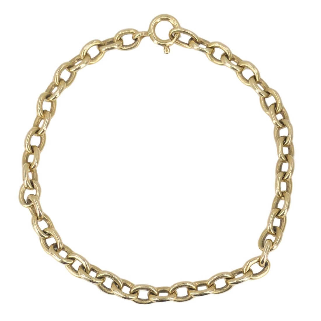 VINTAGE CARTIER 18K GOLD OVAL LINK CHAIN BRACELET (1 of 2)