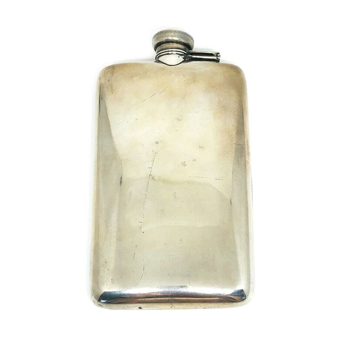 ANTIQUE STERLIN SILVER FLASK COLLECTABLE DECORATIVE (1 of 2)