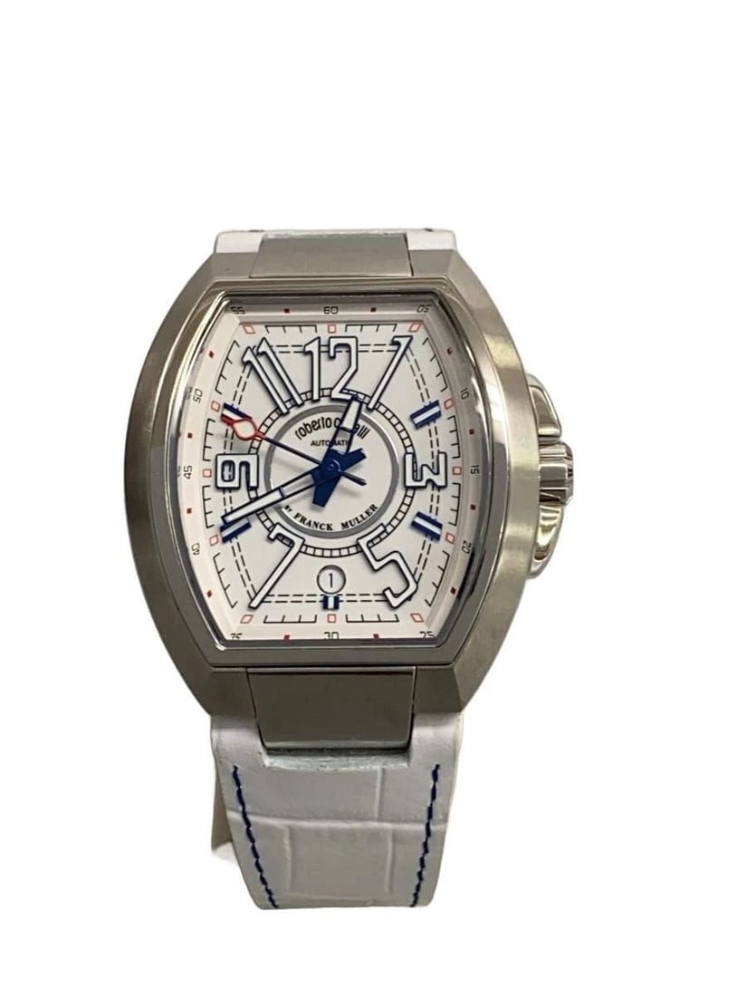 ROBERTO CAVALLI BY FRANCK MULLER JAPAN LIMITED EDITION RV1G207L0021: ROBERTO CAVALLI BY FRANCK MULLER JAPAN LIMITED EDITION RV1G207L0021 Item Description Condition: Used (A grade)Almost no damage or signs of useProduct DetailsModel Number: -Color: WhiteMaterial: Leathe