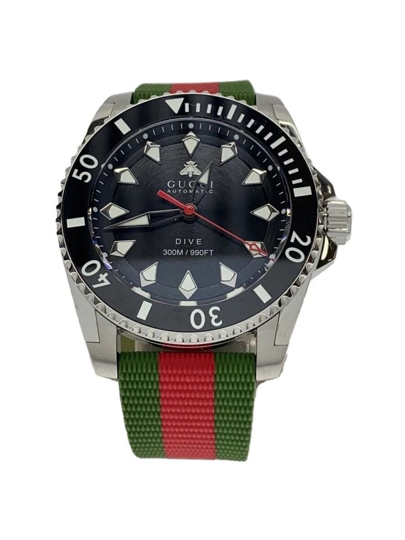 GUCCI DIVE YA136349 MEN'S WATCH: GUCCI DIVE YA136349 MEN'S WATCH Item Description Condition: Used Grade AAlmost no damage or signs of useProduct DetailsModel Number: -Color: BlackNotes:20250524, Accuracy: +11 hrDimensions (cm):Case H