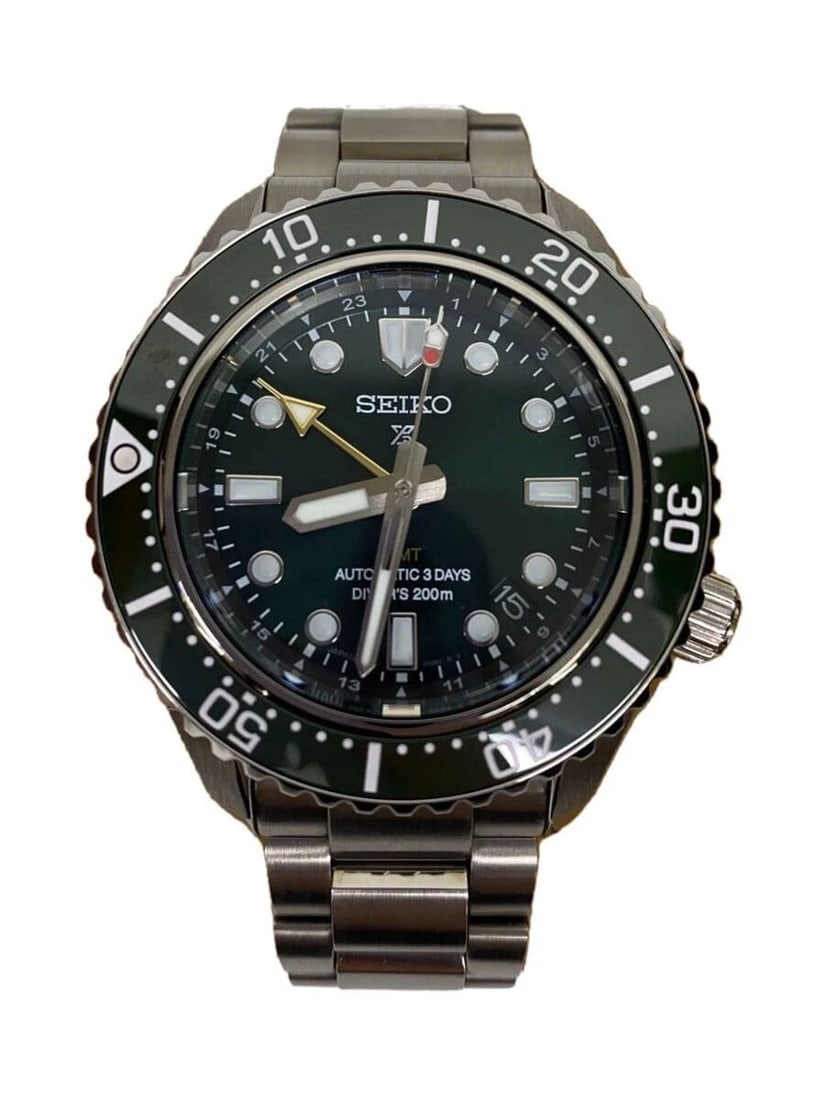 SEIKO PROSPEX DIVER SCUBA GMT GREEN DIVERS 1968 MEN'S WATCH (1 of 2)