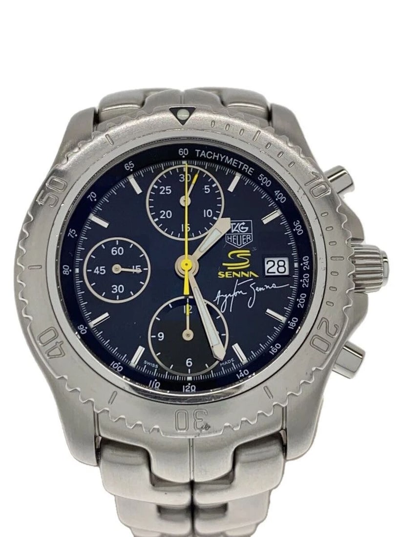 TAG HEUER LINK BLACK AYRTON SENNA COLLABORATION CT2115 MEN'S WATCH (1 of 2)