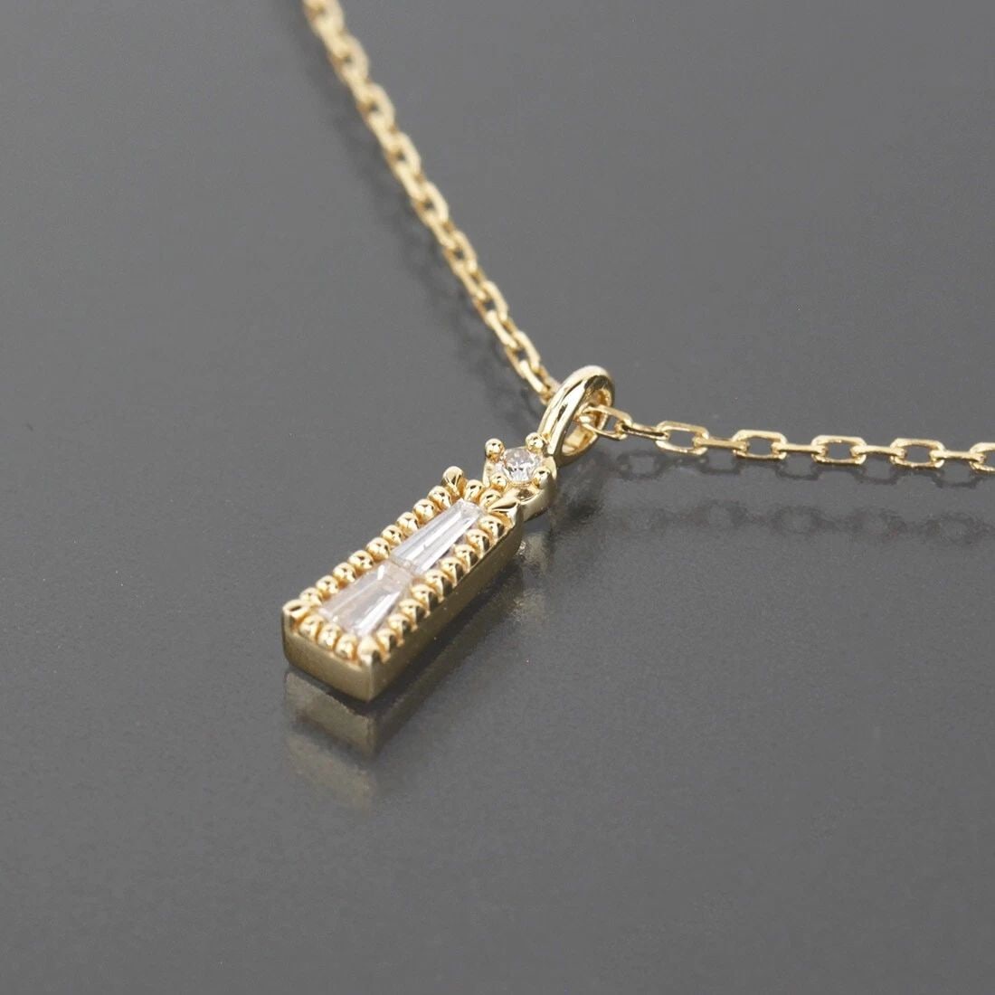 AGETE DIAMOND NECKLACE 2021 WINTER LIMITED EDITION 18K YELLOW GOLD E1731 (1 of 2)