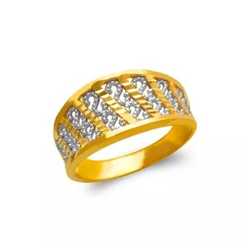 NEW 14K TWO TONE GOLD LADIES  FILIGREE RING (1 of 2)
