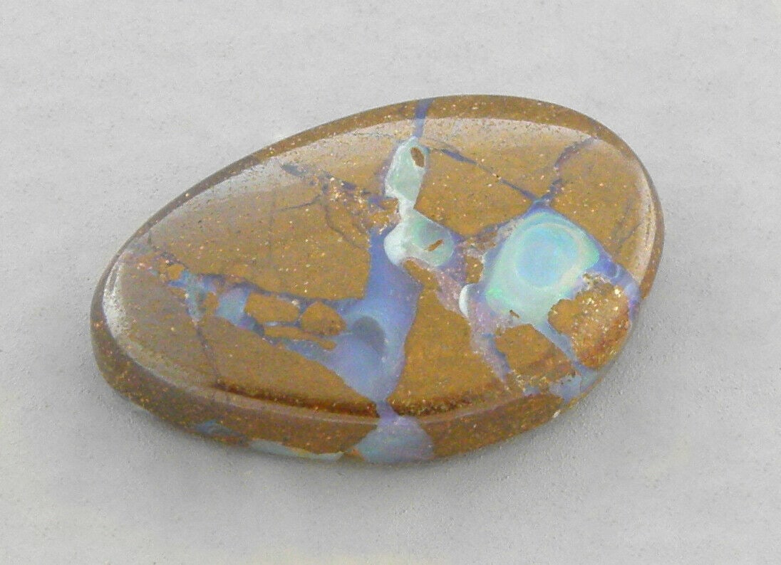 5.95ct LOOSE CABOCHON NATURAL AUSTRALIAN BOULDER OPAL (1 of 2)