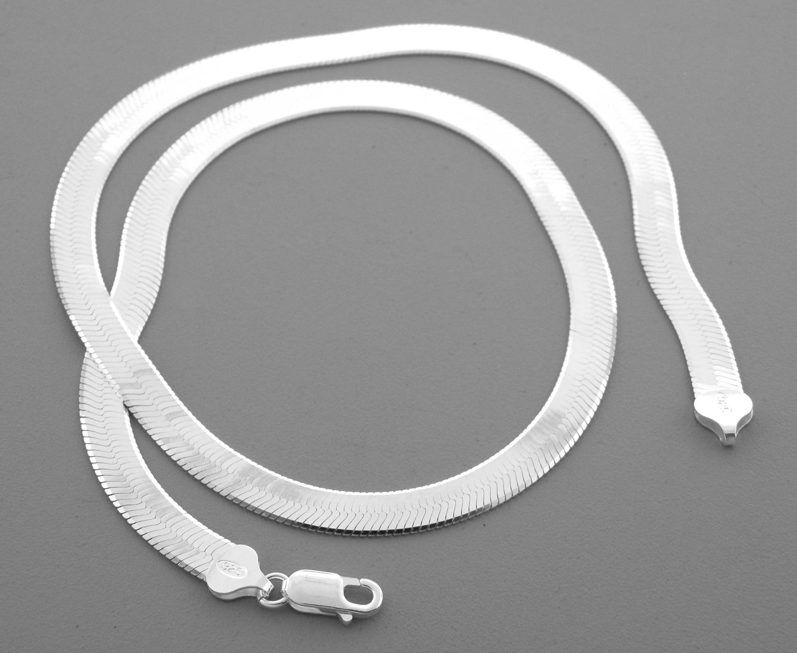 NEW STERLING SILVER 9mm MAGIC HERRINGBONE NECKLACE 24" (1 of 2)