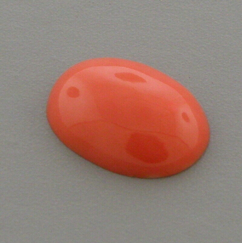 VINTAGE NATURAL OVAL CABOCHON RED CORAL 16X12mm 6.19ct (1 of 2)