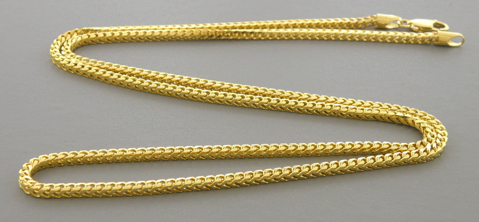 14K YELLOW GOLD SOLID FRANCO CHAIN NECKLACE HEAVY (1 of 2)