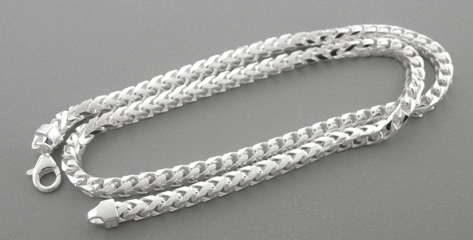 FRANCO CHAIN STERLING SILVER ITALY NECKLACE HEAVY MEN (1 of 2)