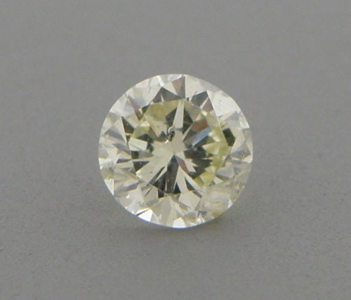 0.41ct FANCY YELLOW DIAMOND ROUND CUT UNTREATED (1 of 1)