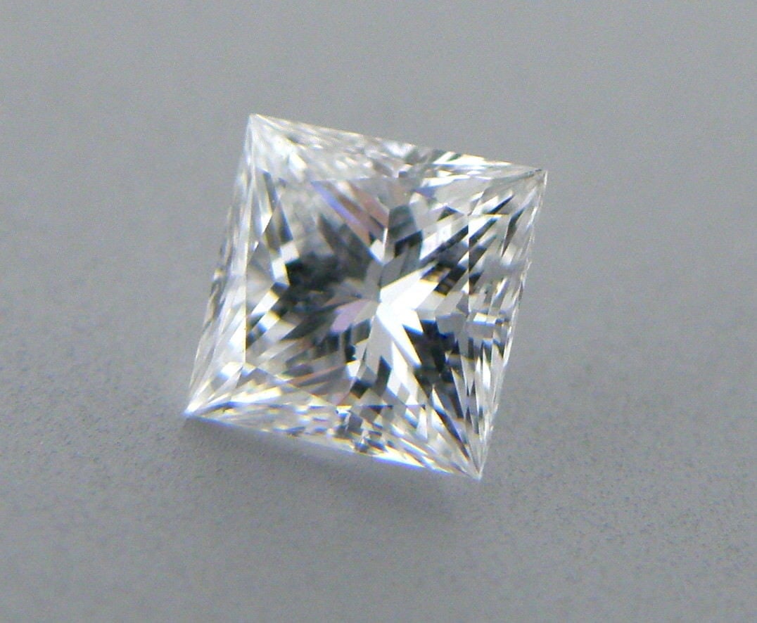 3.3mm PRINCESS CUT NATURAL UNTREATED DIAMOND F VVS1 (1 of 1)
