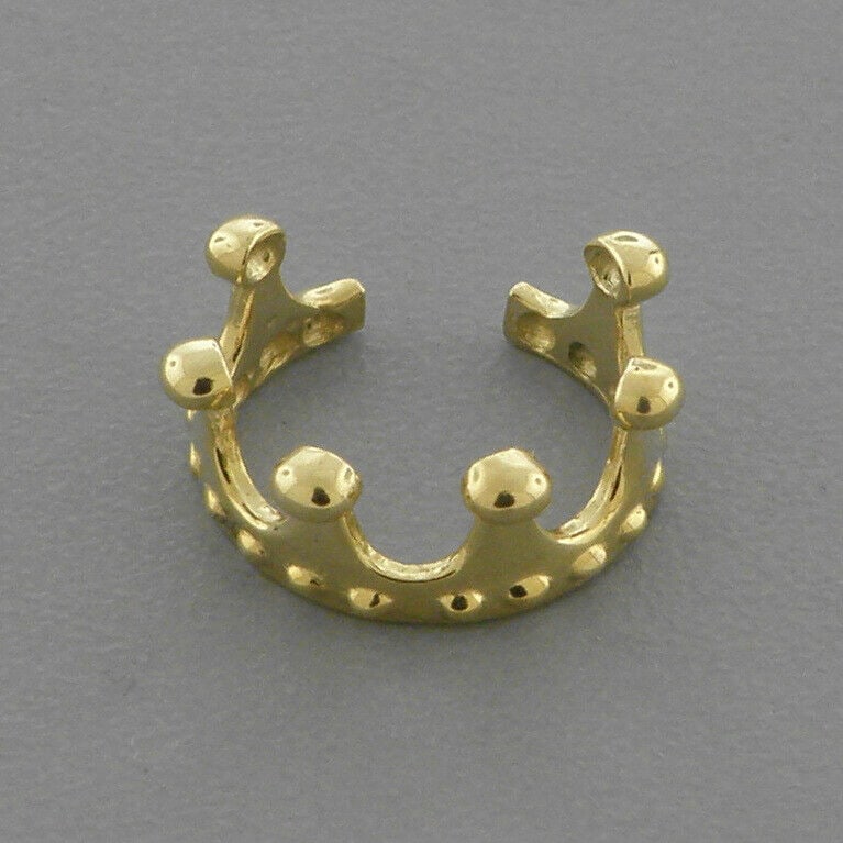NEW 14K YELLOW GOLD CUFF EARRING TIARA CROWN (1 of 2)