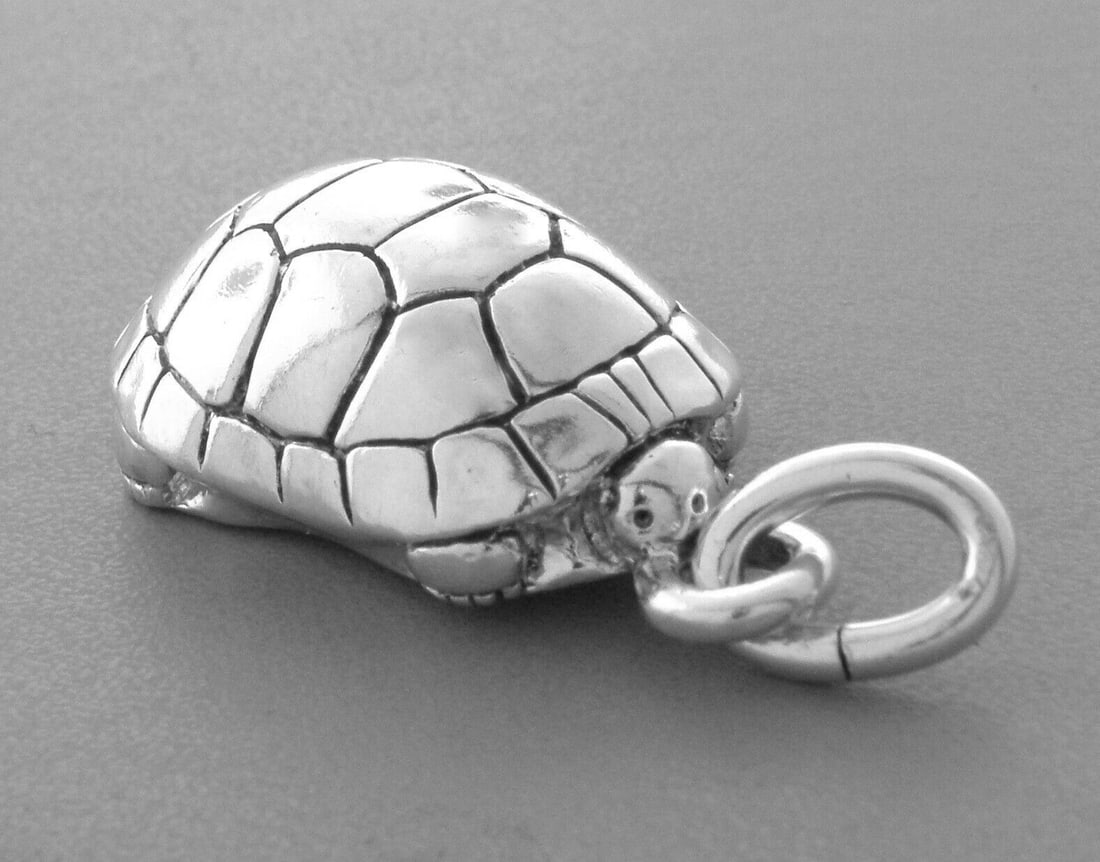 KIESELSTEIN CORD STERLING SILVER TURTLE PENDANT (1 of 2)