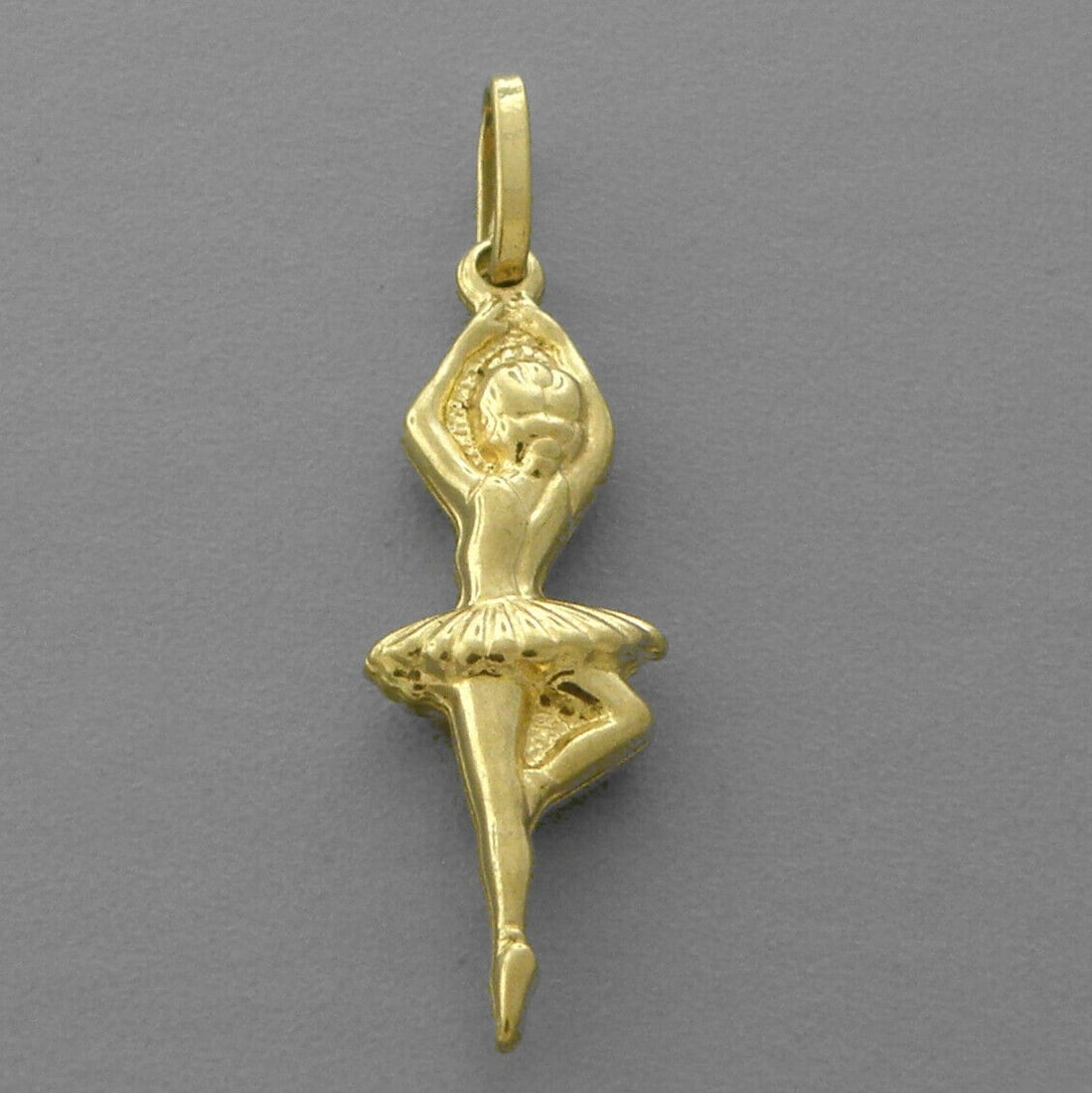 NEW 14K YELLOW GOLD BALLERINA PENDANT / CHARM (1 of 2)