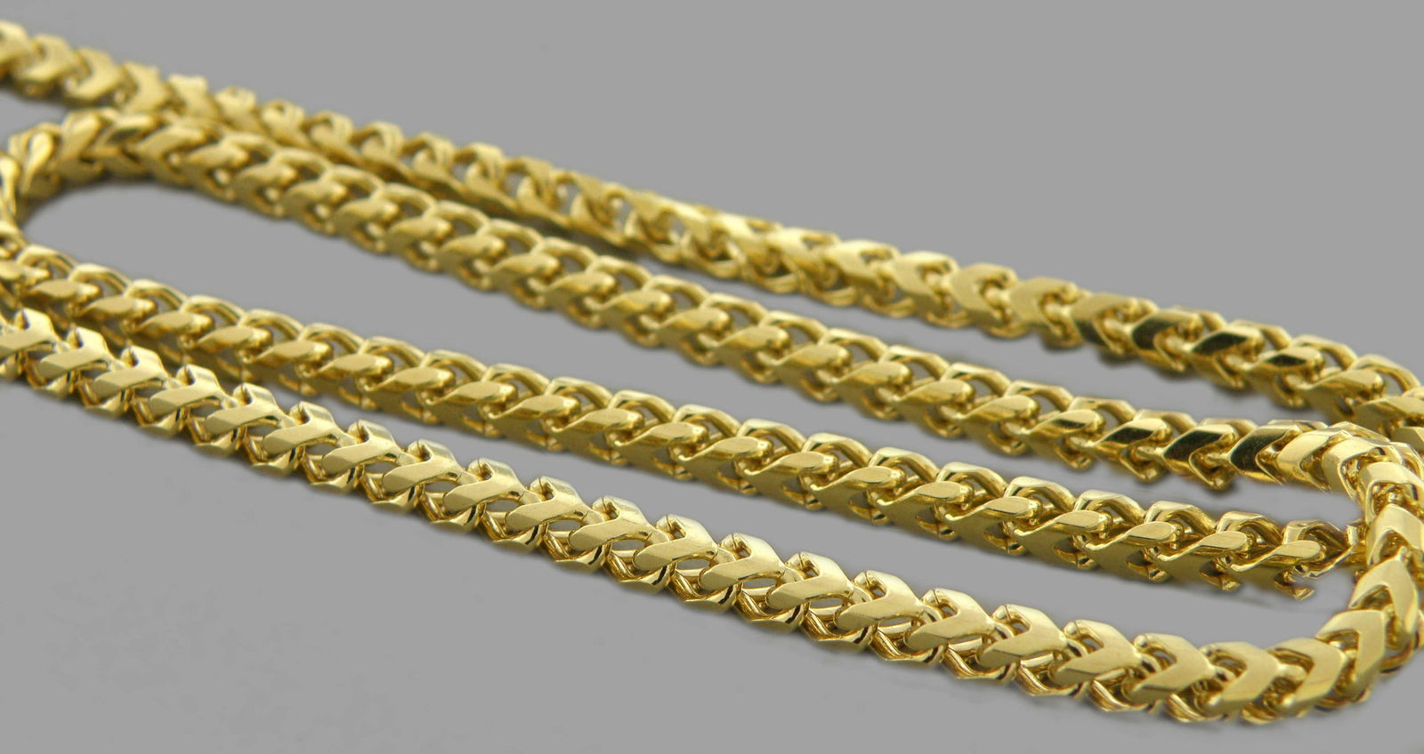 14K YELLOW GOLD 3MM SOLID FRANCO CHAIN HEAVY 22" (1 of 2)