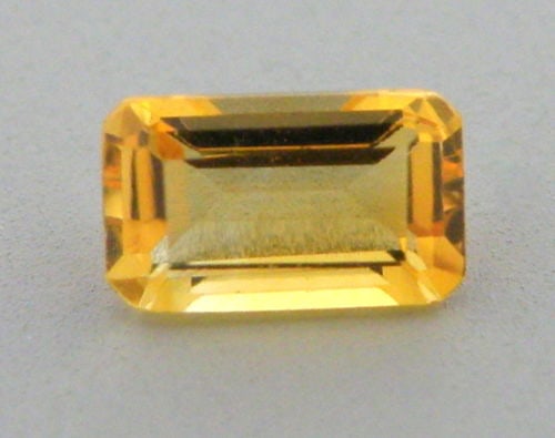 10x8mm LOOSE NATURAL UNTREATED EMERALD CUT CITRINE (1 of 1)