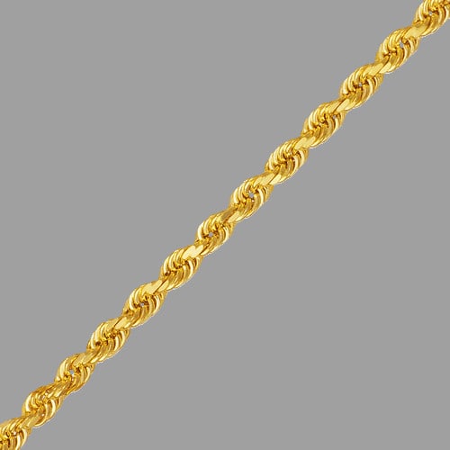 14K YELLOW GOLD ROPE CHAIN NECKLACE 6mm - 24" - 61g (1 of 2)