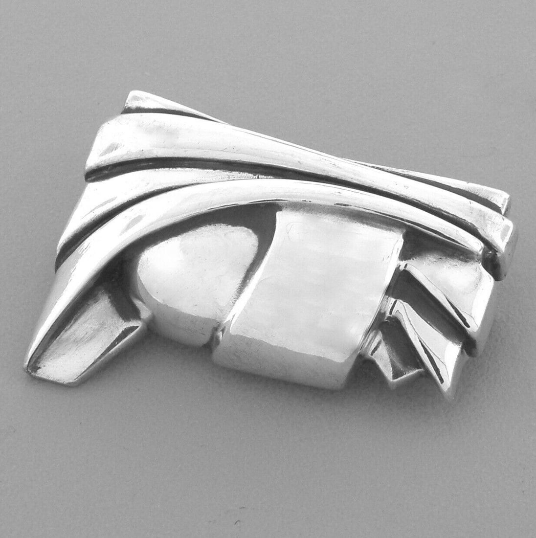 VINTAGE KIESELSTEIN CORD STERLING SILVER BROOCH PIN (1 of 2)