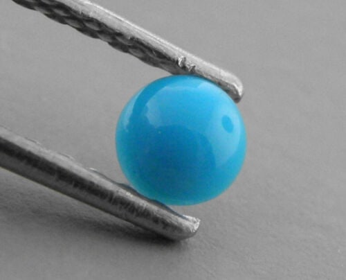 LOOSE NATURAL ROUND CUT CABOCHON BLUE TURQUOISE 6mm: LOOSE NATURAL CABOCHON TURQUOISE Size 6mm (if you need a specific size, please ask) Loose Natural round cabochon Turquoise Sale is for 1 gemstone measured by mm, not ct Great for creating or repairing