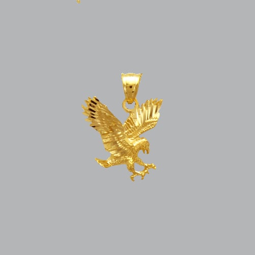 NEW 14K YELLOW GOLD FANCY EAGLE PENDANT (1 of 1)