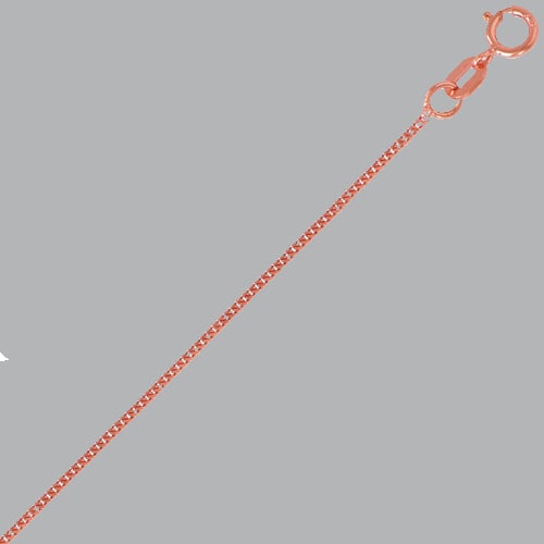 NEW 14K ROSE GOLD CURB CHAIN CHAIN NECKLACE (1 of 2)