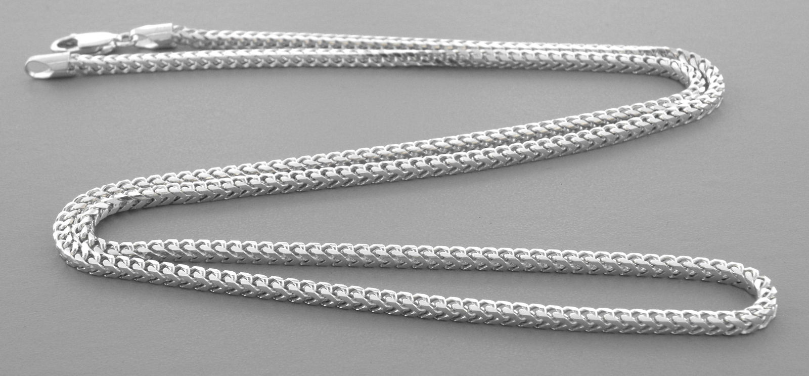 NEW 14K WHITE GOLD SOLID FRANCO CHAIN NECKLACE (1 of 2)