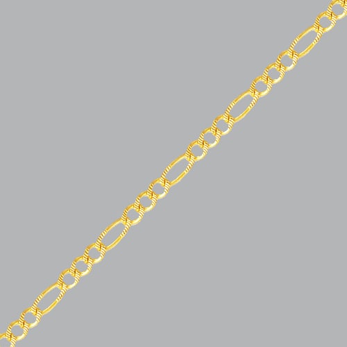 NEW 14K YELLOW GOLD FIGARO FLORENTINE CHAIN NECKLACE: NEW 14K YELLOW GOLD FIGARO NECKLACE 14K Heavy Solid Yellow Gold (not gold plated or gold filled) Sizes measure from 3mm wide Lengths measure from 18" Well made chains 14K Yellow gold, solid 14K Gold c