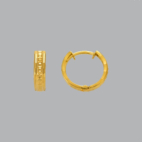 14K YELLOW GOLD LADIES GIRLS ROUND HUGGIE HOOP EARRINGS: NEW 14K YELLOW GOLD HUGGIE EARRINGS New 14K Yellow Gold Hoop Earrings Measures: 11mm in Diameter Earrings have a polished finish Snap closure Stamp: 14k Avg Weight: 1g