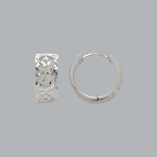 14K WHITE GOLD LADIES GIRLS ROUND HUGGIE HOOP EARRINGS: NEW 14K WHITE GOLD HUGGIE EARRINGS New 14K White Gold Hoop Earrings Measures: 6mm Wide x 14mm in Diameter Earrings have a polished finish Snap closure Stamp: 14k Avg Weight: 2.5g