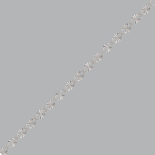 14K WHITE GOLD GUCCI STAR CHAIN NECKLACE: NEW 14K WHITE GOLD GUCCI STAR NECKLACE 14K Solid White Gold Necklace (not gold plated or gold filled) measures 2.5mm wide Lengths measures 18" Well made chain spring clasp Chain is New Apx weights are