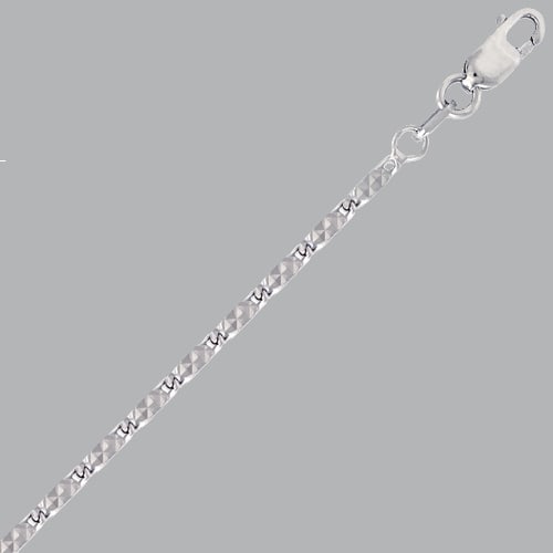 NEW 14K WHITE GOLD DISCO SNAIL CHAIN NECKLACE: NEW 14K WHITE GOLD DISCO SNAIL NECKLACE 14K Solid White Gold Necklace (not gold plated or gold filled) Sizes measure 1.5mm wide Lengths measure from 18" Well made chains 1.5mm size has lobster clasp,