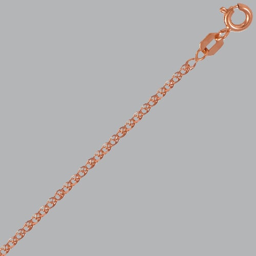 14K ROSE GOLD OPEN WHEAT CHAIN NECKLACE (1 of 2)