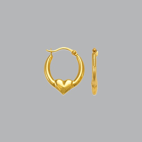 14K YELLOW GOLD HOLLOW SHRIMP HOOP EARRINGS LIGHT: NEW 14K YELLOW GOLD EARRINGS New 14K Yellow Gold Earrings Measures: 15mm in diameter Hollow Shrimp Earrings with clasp backing Earrings have a polished finish Super Light Stamp: 14k Avg Weight: 0.5g