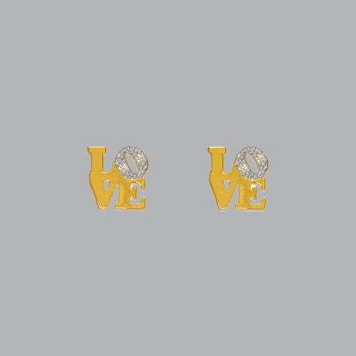 14K YELLOW GOLD STUD CZ EARRINGS SCREW BACK LOVE: NEW 14K YELLOW GOLD STUD EARRINGS New 14K Yellow Gold Earrings Measures: 7mm W x 7mm H Stud Earrings with Cubic Zirconia Earrings have a polished finish Screw back Stamp: 14k Avg Weight: under 1g