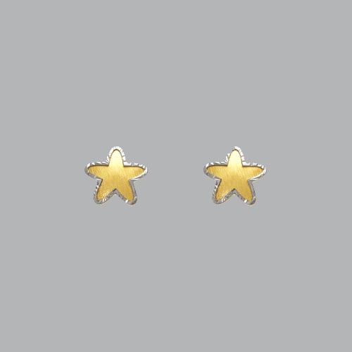 14K YELLOW GOLD LADIES STUD EARRINGS SCREW BACK STAR: NEW 14K YELLOW GOLD STUD EARRINGS New 14K Yellow Gold Earrings Measures: 7mm Diameter Stud Earrings Earrings have a polished finish Screw back Stamp: 14k Avg Weight: Apx 1g