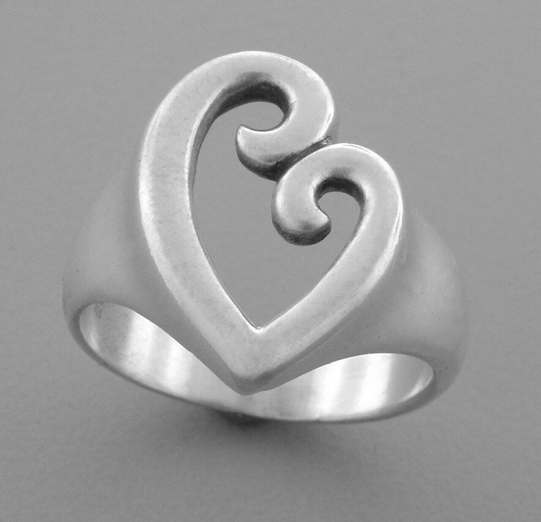 JAMES AVERY STERLING SILVER MOTHER & CHILD HEART RING (1 of 2)