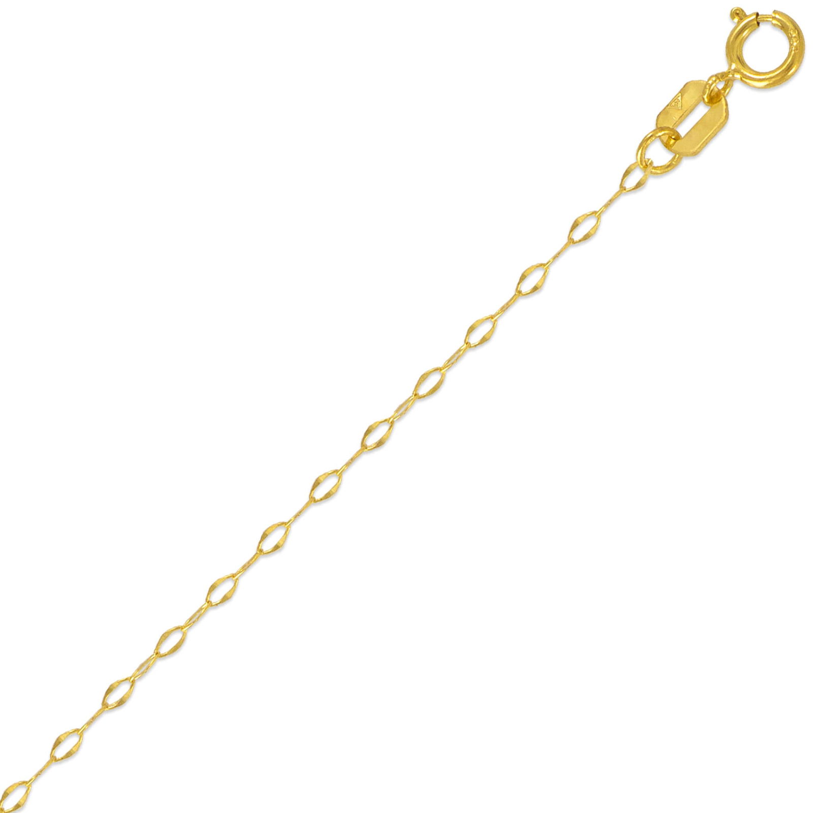 NEW 14K YELLOW GOLD CABLE CHAIN NECKLACE ITALY 18" (1 of 1)