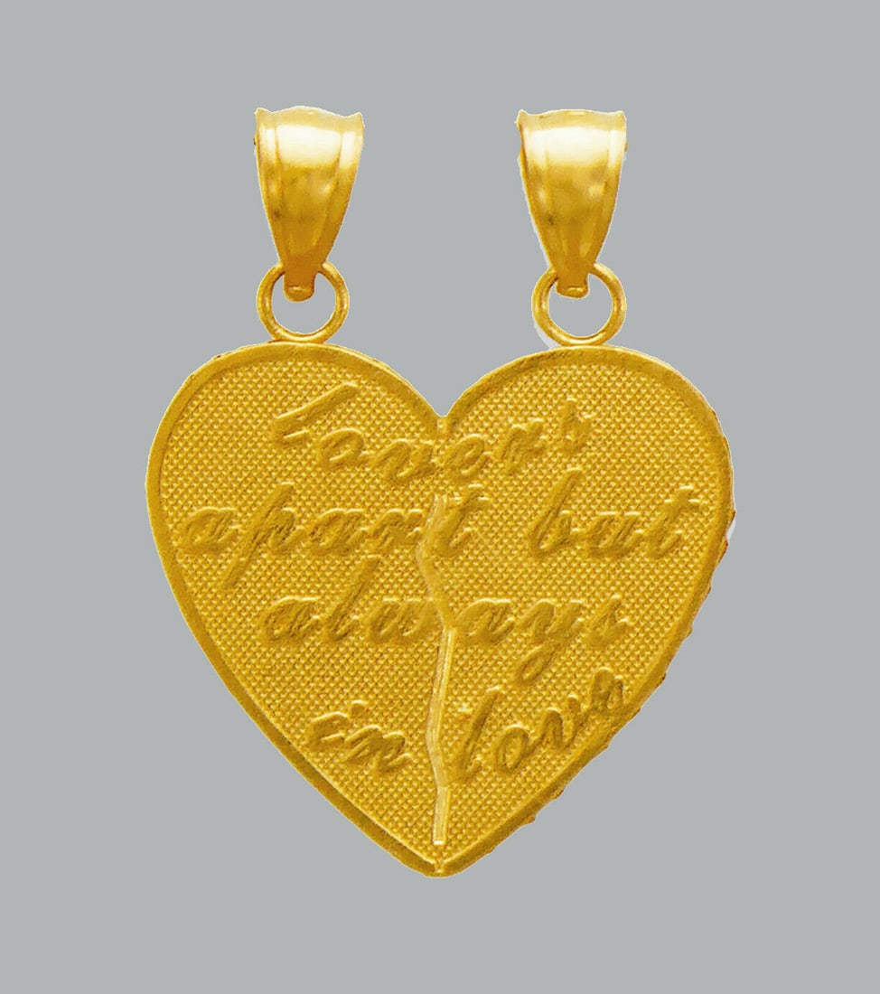 14K YELLOW GOLD PENDANT / CHARM HEART I LOVE YOU LARGE: NEW 14K YELLOW GOLD I LOVE YOU HEART PENDANT New 14K Yellow Gold Pendant Measures: 26x24mm Pendant has a polished finish Diamond cut Stamp: 14k Apx Weight: 4.2g